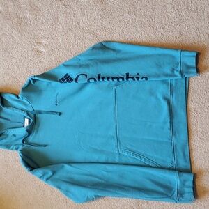 Teal Columbia Sweatshirt, Men's LG, Super Soft